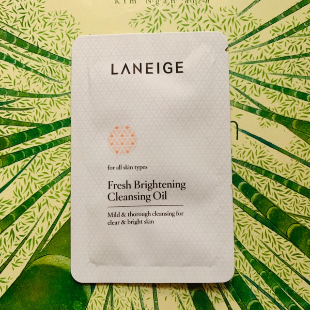 Laneige Fresh Brightening Cleansing Oil - Sample Dầu tẩy trang dưỡng sáng da