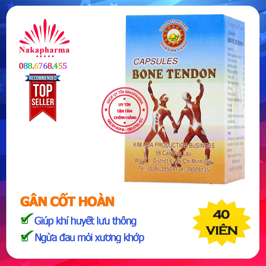 ✅ Gân Cốt Hoàn – Hỗ trợ giảm đau mỏi xương khớp, tay chân tê bại, đau lưng, khí huyết kém, chóng mặt