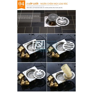 Ga thoát sàn chống mùi phi 76 9285
