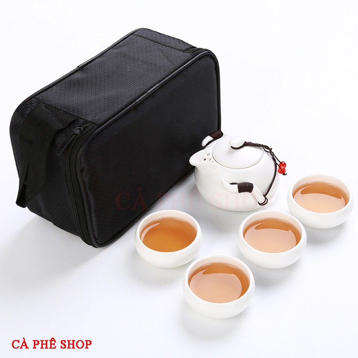 Bộ ấm chén pha trà du lịch