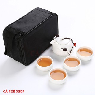 Bộ ấm chén pha trà du lịch