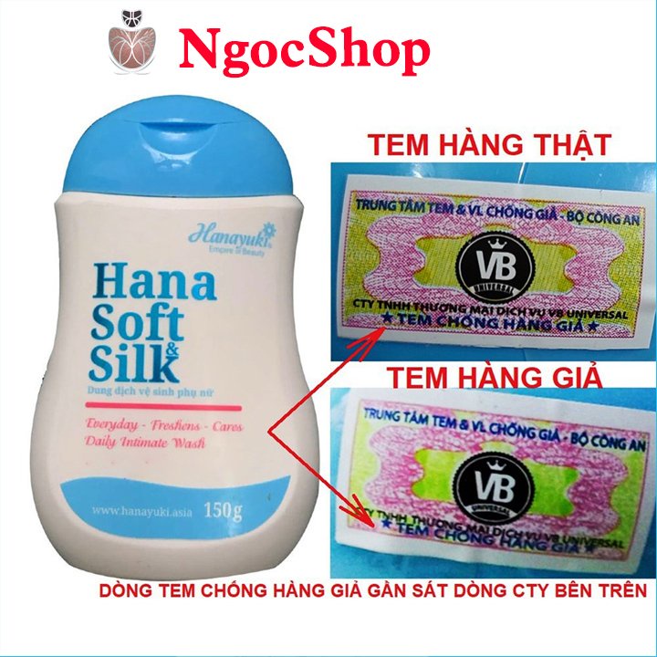 Dung Dịch Vệ Sinh Hana Soft Silk ❤️CHÍNH HÃNG❤️ Hana Soft Silk Se Khít Làm Hồng Vùng Kín