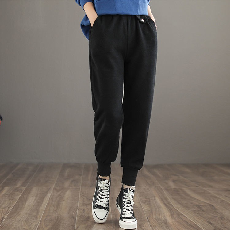 Quần Dài Thể Thao Vải Cotton Dáng Rộng Thời Trang Xuân Thu 2021 Cho Nữ | BigBuy360 - bigbuy360.vn