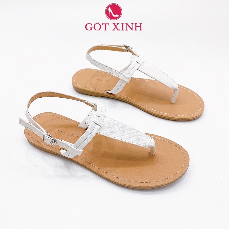 Giày sandal GÓT XINH GX272 da mềm có quai hậu đế cao 1cm