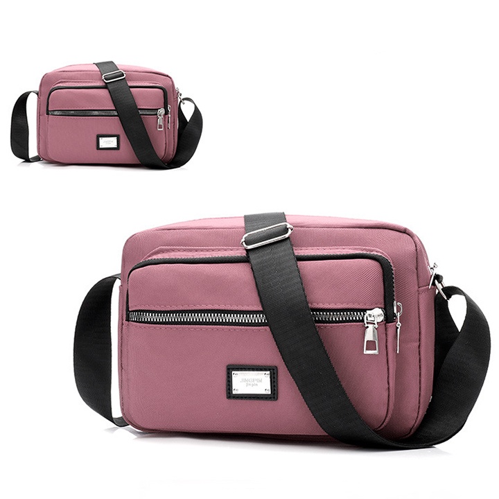 Túi đeo chéo nữ vài dù gai chống thấm nước nhiều ngăn phong cách hàn quốc size 24cm TUI-