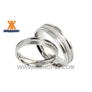 Nhẫn cặp mạ cát N115 (màu bạc) - winz.vn