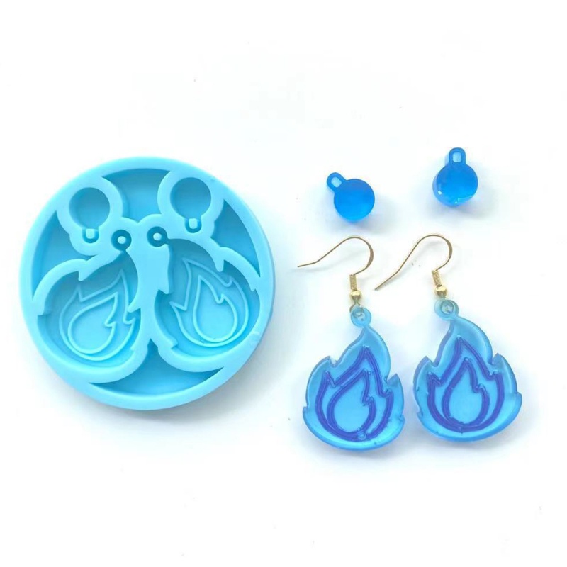 Khuôn Silicone Làm Bông Tai Epoxy Resin Nhiều Kiểu Dáng