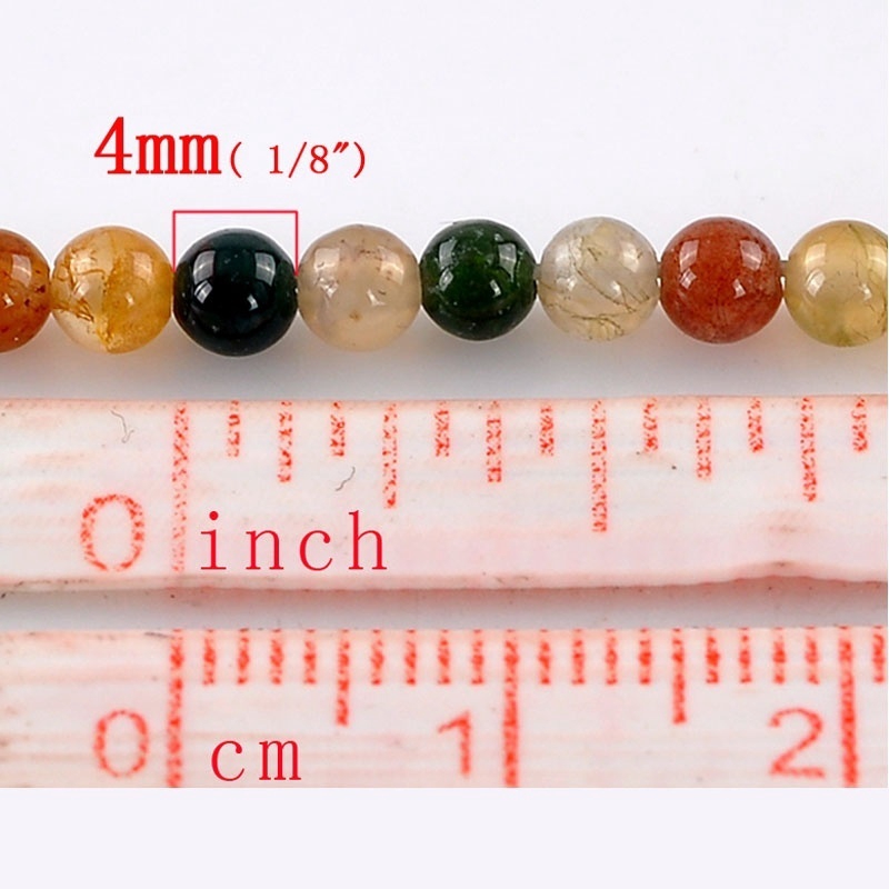 1 Lọ Hạt Đá Mã Não Tự Nhiên 4mm Tự Nhiên