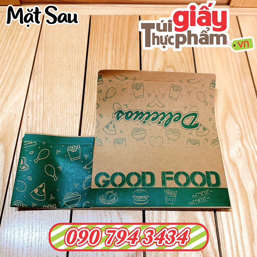 250 Hộp Thức Ăn Nhanh (Kraft - in sẵn)