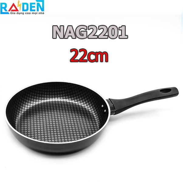 Chảo chống dính 5 lớp, đáy từ Nagakawa NAG2201 size 22cm