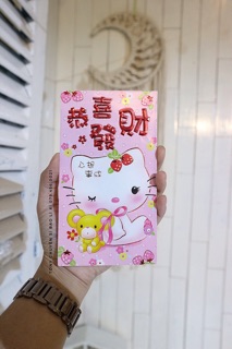 Bao lì xì Hello Kitty hồng