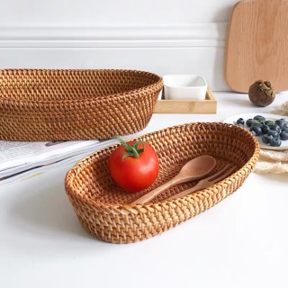 Khay đựng đồ mây tre đan