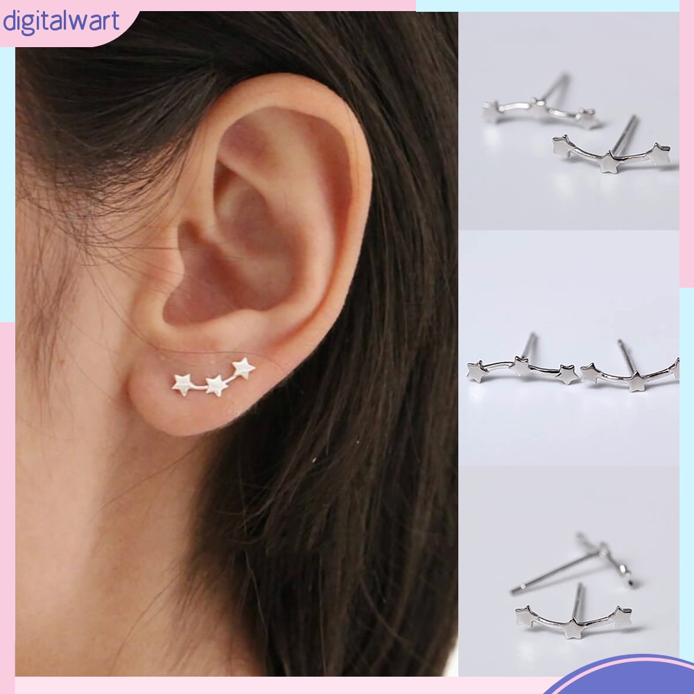 1 đôi bông tai hình ngôi sao nhỏ thời trang thanh lịch cho nữ