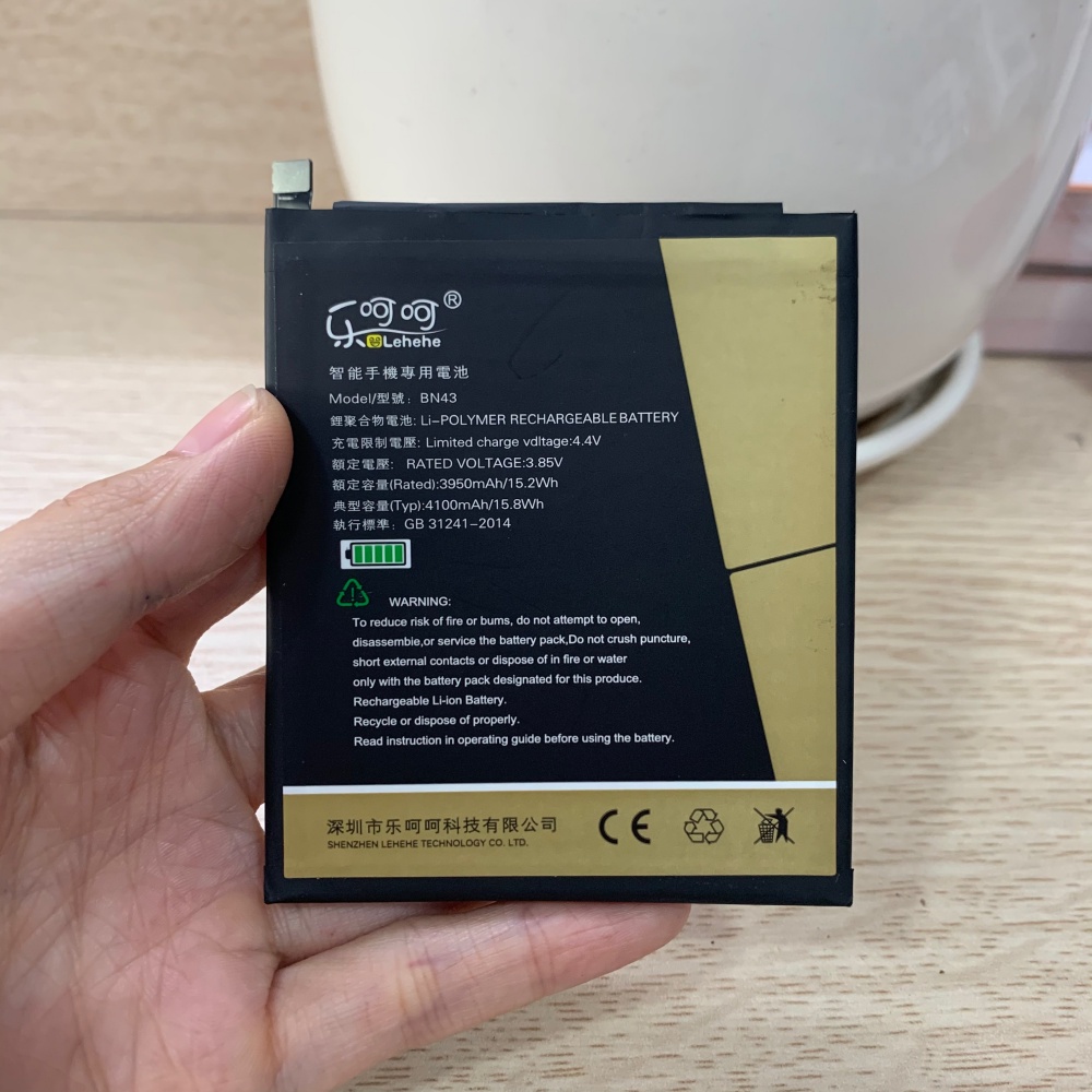 Pin Xiaomi Redmi Note 4X/ BN43 - PIN SIÊU TRÂU - Chính Hãng Lehehe - BH 12 Tháng