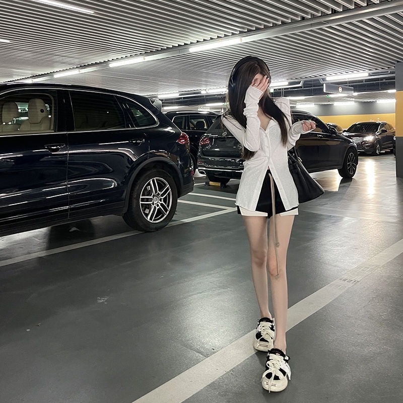 Áo Sơ Mi Mỏng Hai Màu Tay Dài Chống Nắng Phong Cách Thời Trang Mùa Thu 2022 Mới Dành Cho Nữ