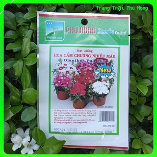 Hạt giống hoa cẩm chướng nhiều màu phú nông - gói 10 hạt - dianthus full mix