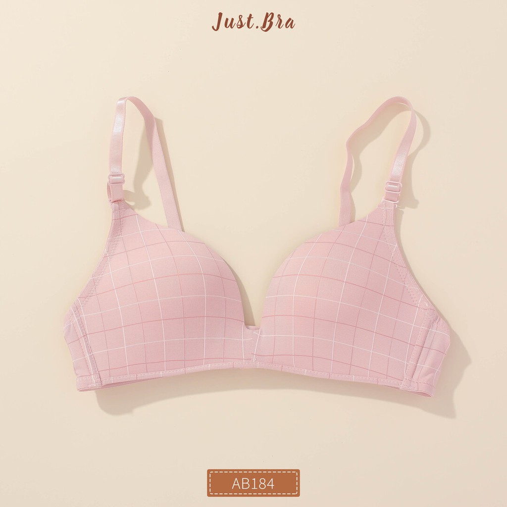 [Mã WABRJB031 giảm 10% đơn 99k] Áo ngực Just Bra họa tiết kẻ caro đặc biệt, mút vừa êm ái AB184 | BigBuy360 - bigbuy360.vn