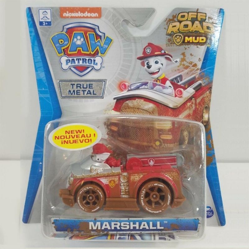 Đồ chơi mô hình Xe chó cứu hộ Paw Patrol True Metal Off Road tỷ lệ 1:55 - Marshall số 3 mẹnh danh chó cứu hỏa