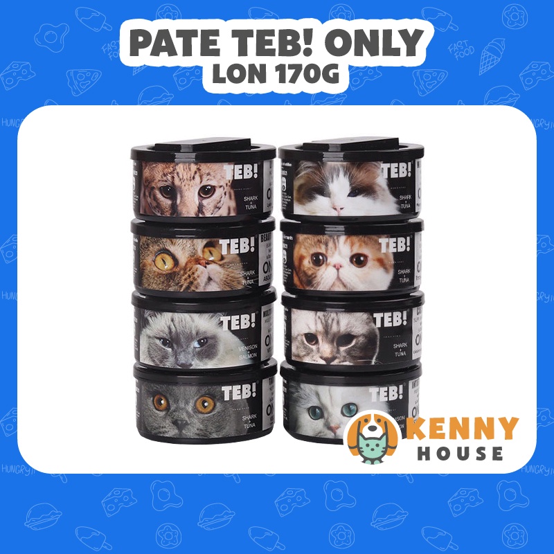 Pate Teb Only lon 170g - Pate cho mèo cao cấp bổ sung vitamin, chăm sóc mắt, đẹp lông, tăng cân, dinh dưỡng