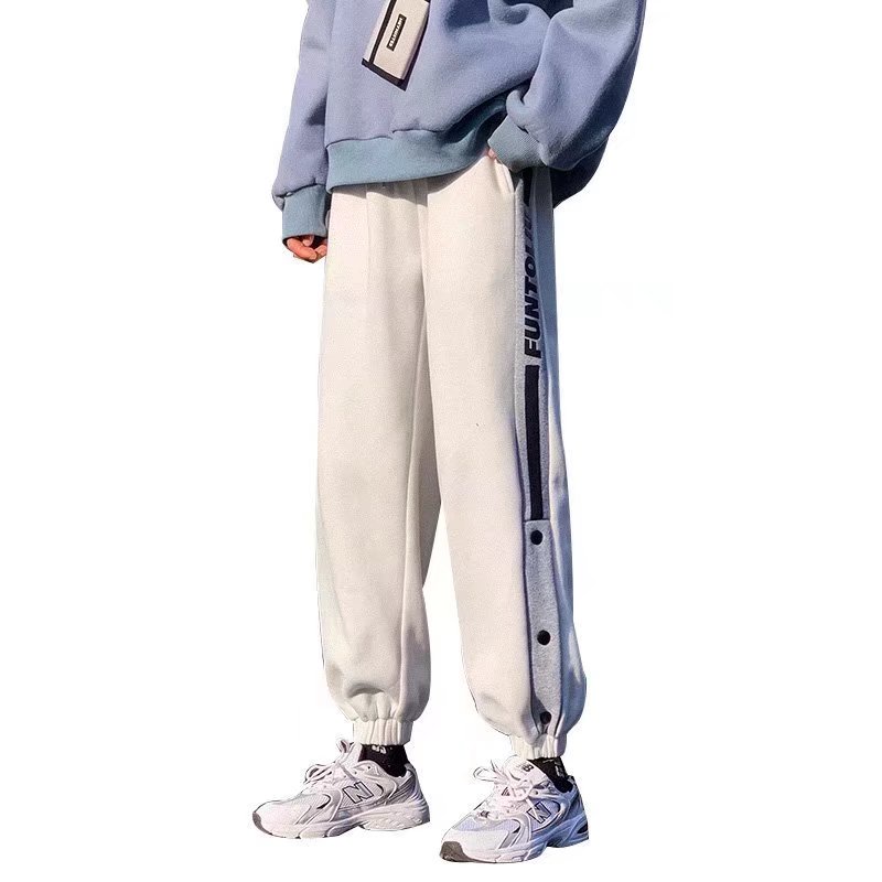 Quần dài nam ống rộng phong cách thời trang Hong Kong chất lượng cao size S-3XL