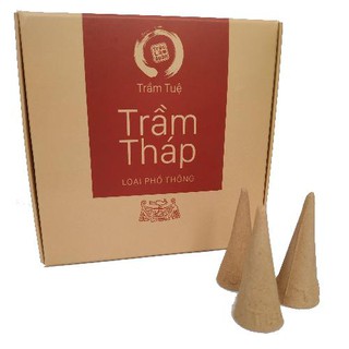 Nhang nụ trầm hương tháp tự nhiên loại phổ thông 20 viên NTT