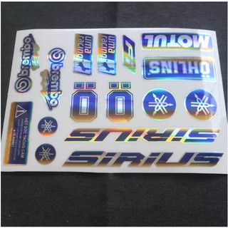 1 BỘ TEM XE SIRIUS CROM TITAN