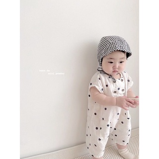 Bộ áo liền quần họa tiết chấm bi đáng yêu dành cho em bé