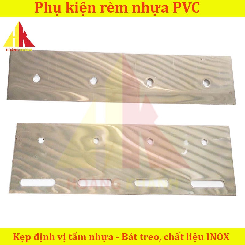 Kẹp định vị tấm nhựa PVC chất liệu INOX Hoangkhanh Product - Bát treo INOX - Phụ kiện rèm nhựa PVC chất liệu INOX