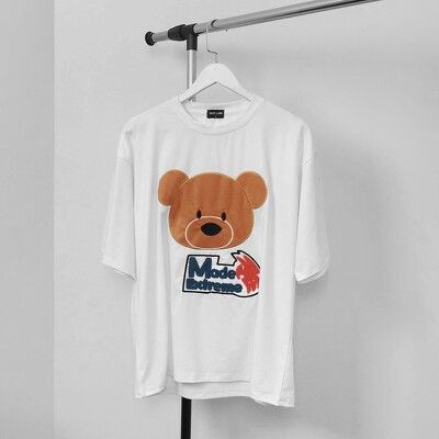 Áo phông Oversize Thêu Extreme Bear, JACKLANE, Áo phông cộc tay Unisex Jack Lane | BigBuy360 - bigbuy360.vn