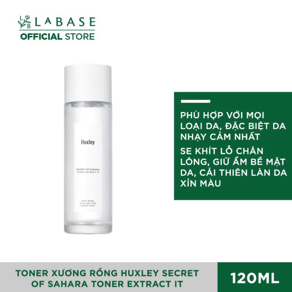 Nước Cân Bằng Chiết Xuất Xương Rồng Huxley Toner - Extract It 120ml - Huxley Secret Of Sahara Toner P57