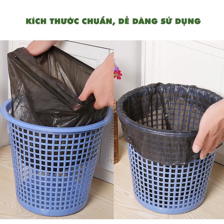 Túi đựng rác tự phân hủy bảo vệ môi trường, Combo 3 Cuộn túi đựng rác 1kg kích thước lớn 55cm x 65cm