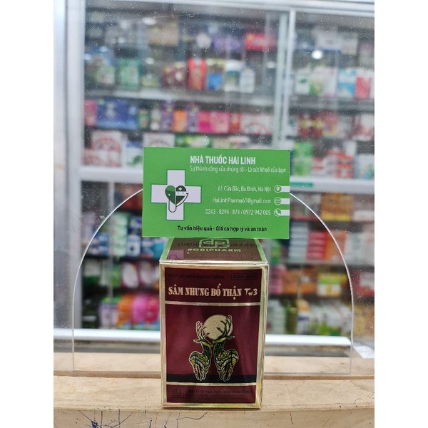 SÂM NHUNG BỔ THẬN TW3⚡Chính hãng⚡Hộp 30 viên Giúp bổ thận tráng dương, Tăng cường sinh lực