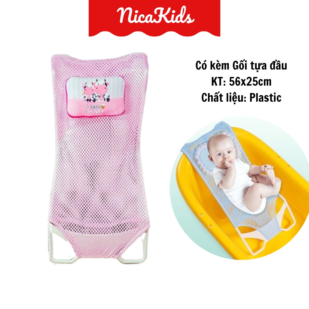 Lưới tắm có gối cho bé