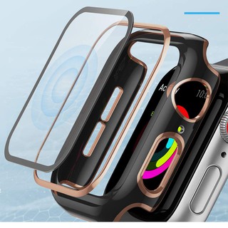 Ốp kính cường lực bảo vệ mặt đồng hồ thông minh  Watch Se 6 5 4 3 2 1 38mm/ 42mm/ 40mm/ 44mm