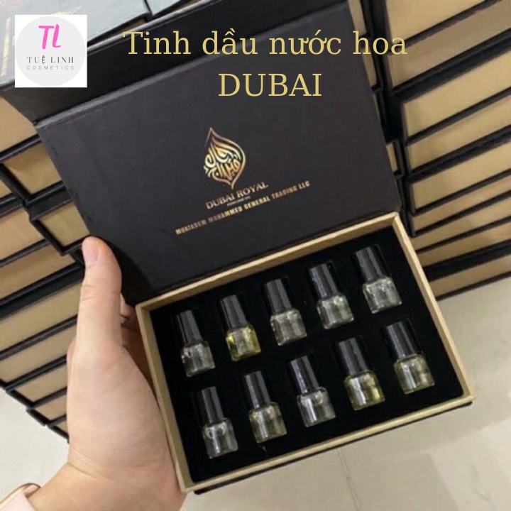 Tinh dầu nước hoa Dubai mùi hương cho nam và nữ set 10 chai 2ml TUỆ LINH COSMETICS | Thế Giới Skin Care
