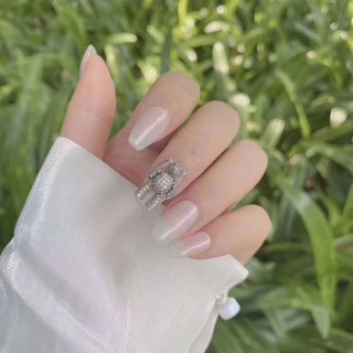 Charm Gấu Chuyển Động Đính Đá Lấp Lánh Cao Cấp Trang Trí Móng Tay