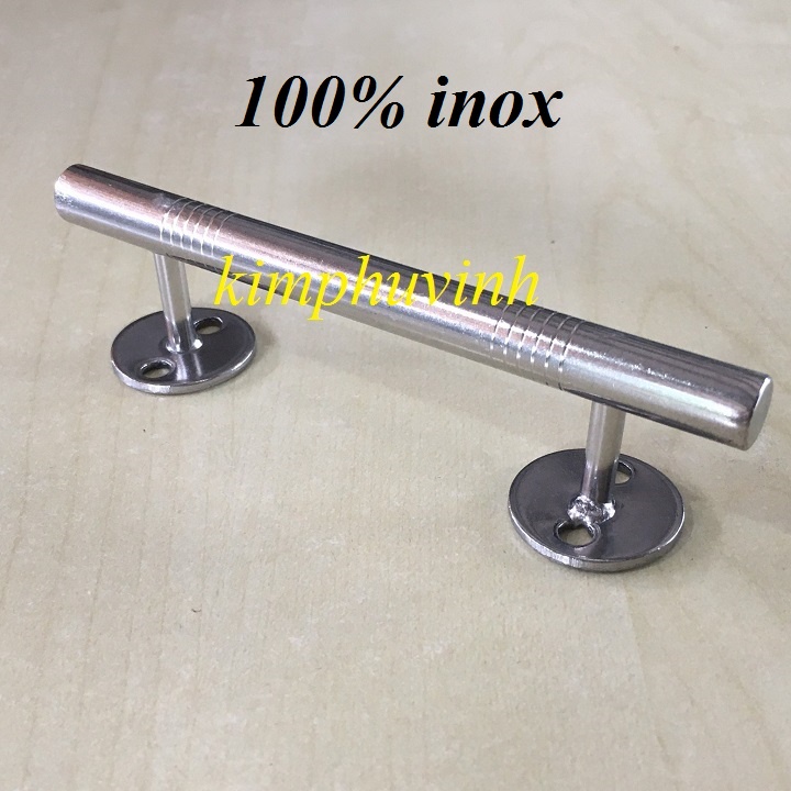 01 CÁI - 12CM TAY NẮM TỦ INOX - TAY NẮM CỬA INOX 1T2