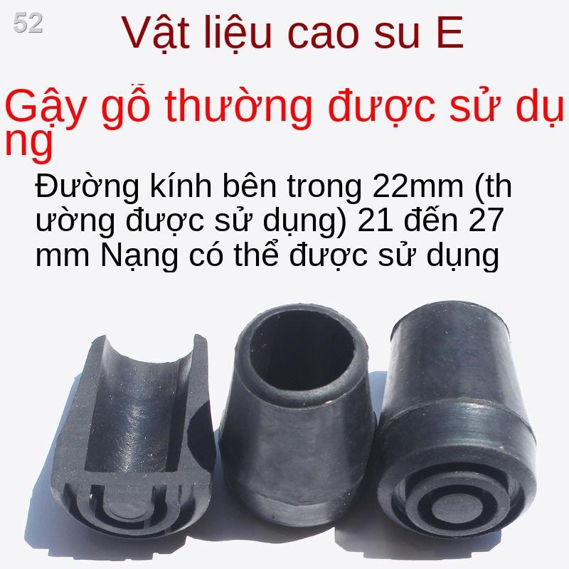 Nạng đơn và đôi 22mm19 gậy đi bộ bằng gỗ 14 tay áo bốn chân 12 cọc trekking đầu cao suW