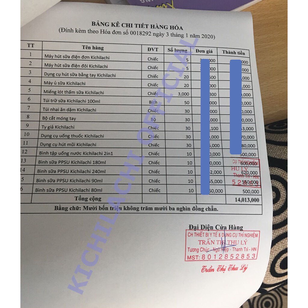 Túi trữ sữa KICHILACHI 250ml chính hãng có vòi chắt không chứa BPA an toàn cho bé