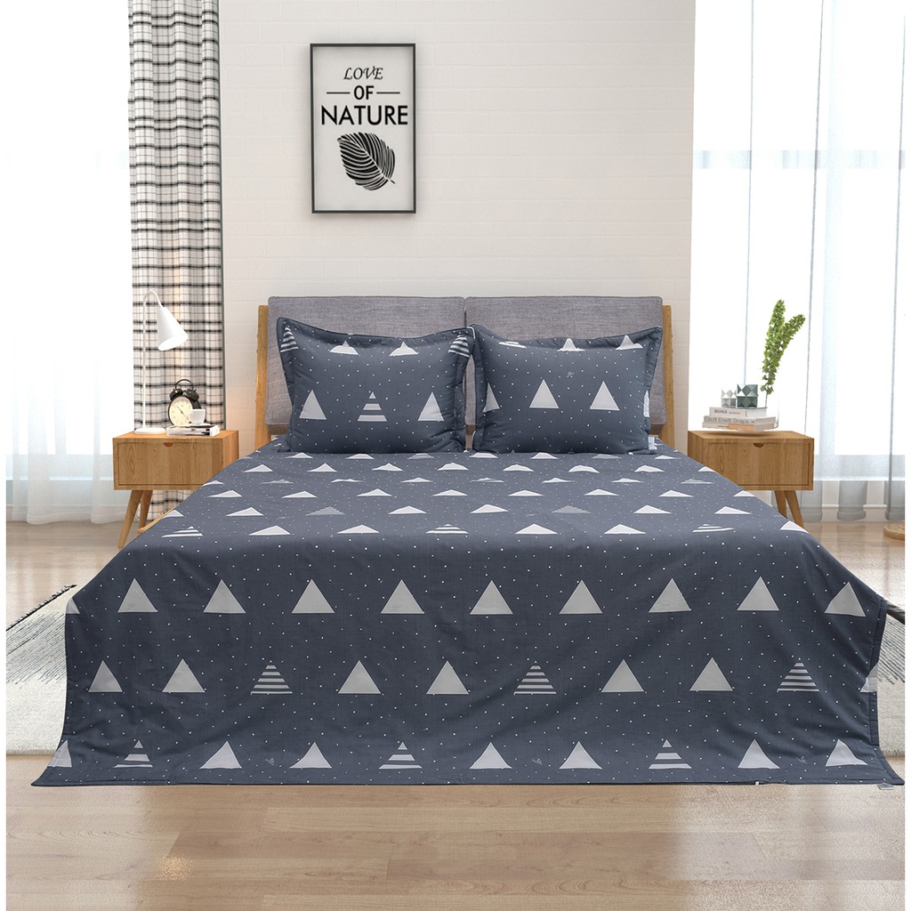 Bộ chăn ga gối Sông Hồng chất cotton BC20 001