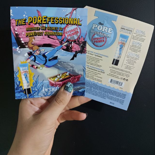 Sample 0.7ml Kem Lót Dưỡng Ẩm Benefit - Benefit The POREfessional Hydrate Face Primer | BigBuy360 - bigbuy360.vn