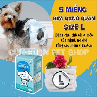 Combo 5 miếng Bỉm cho chó Sumiho (Đực/Cái)