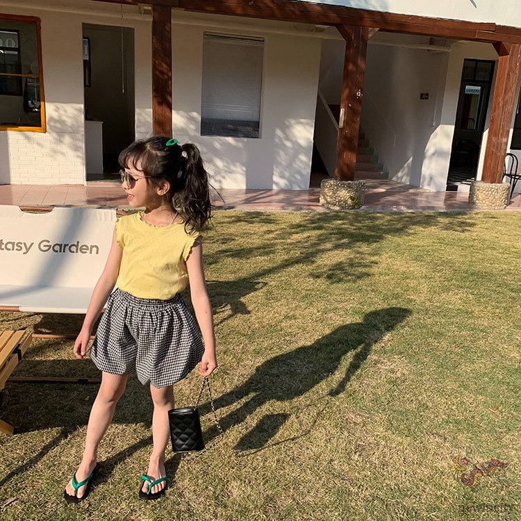 Áo Sát Nách Kiểu Hàn Quốc Thời Trang Mùa Hè Dễ Thương Cho Bé Gái