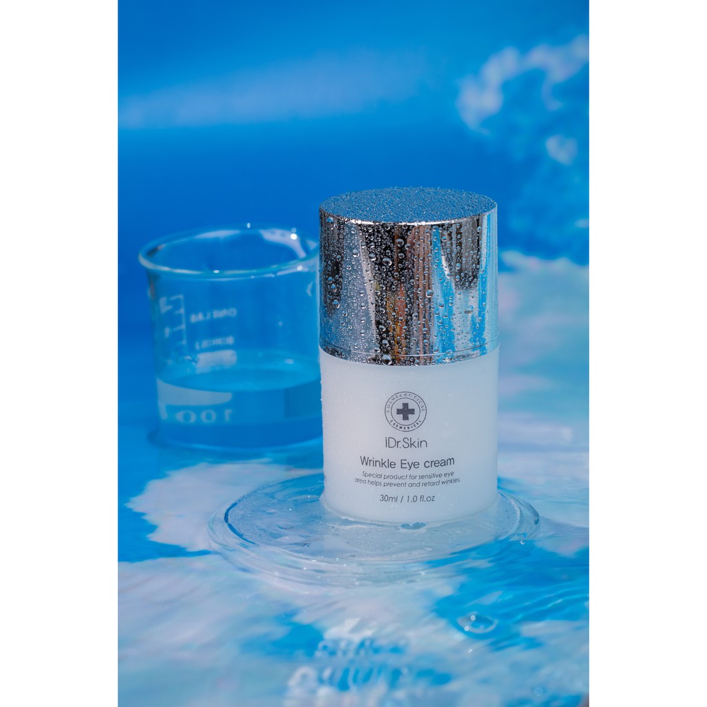 Kem Mắt iDr.Skin WRINKE EYE CREAM 30ml hỗ trợ làm mờ nếp nhăn, vết chân chim vùng da mắt - iDr.Skin Official