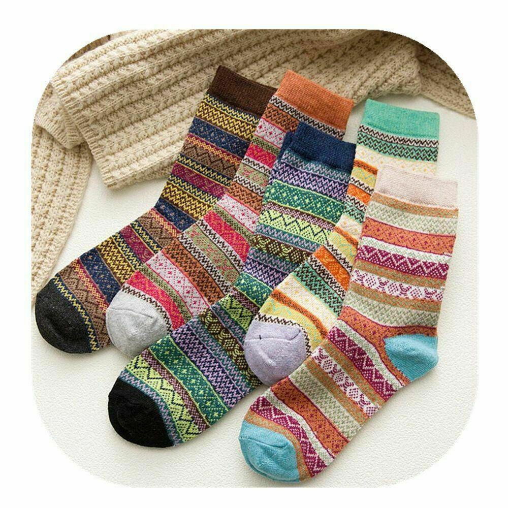Set 5 Đôi Tất Len Giữ Ấm Hiệu ROWANS