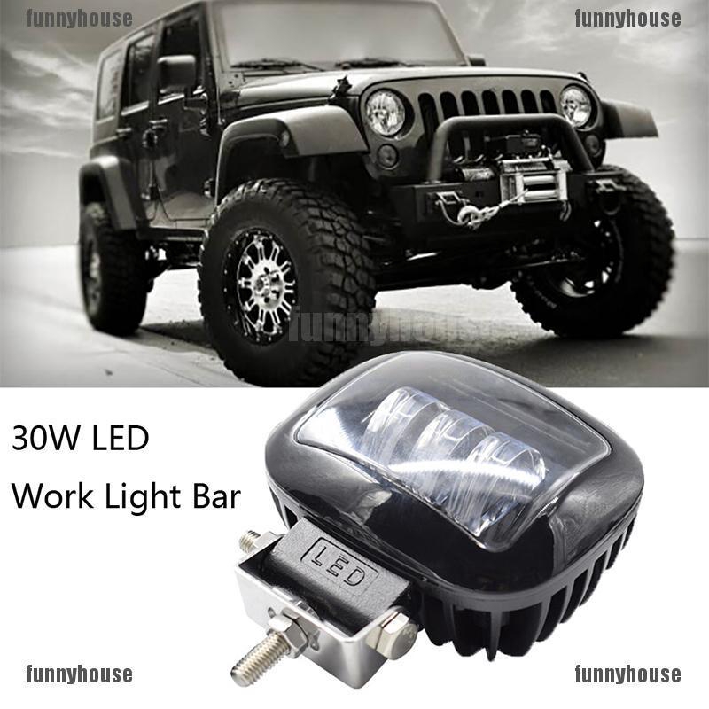 (FHVN) JTTH 30W Spot Flood Combo Beam LED Offroad Work Light Car Boat Truck Driving Fog Lamp--Jettingbuy -funnyhouse