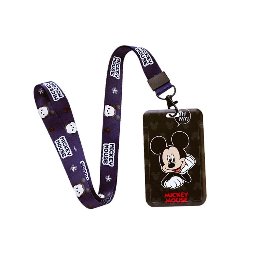 Ốp Điện Thoại Kèm Dây Đeo Thẻ Tên Hình Mickey Minnie Dễ Thương