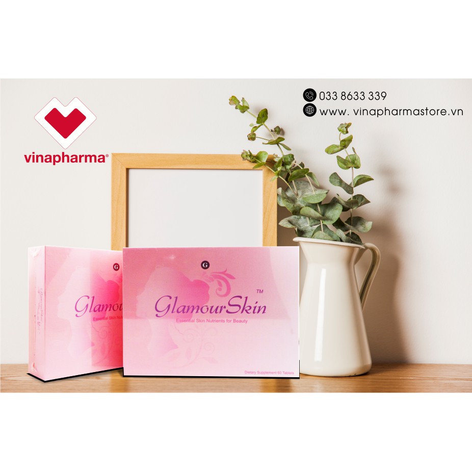 Viên uống hỗ trợ sáng da, ngăn ngừa lão hóa Glamour Skin 60 viên | Nhập khẩu chính hãng 100% tại Mỹ