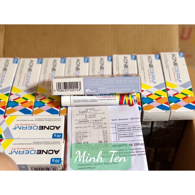 Kem Giảm Mụn Làm Trắng Da Acne Derm 20% Axit Azelaic 20g