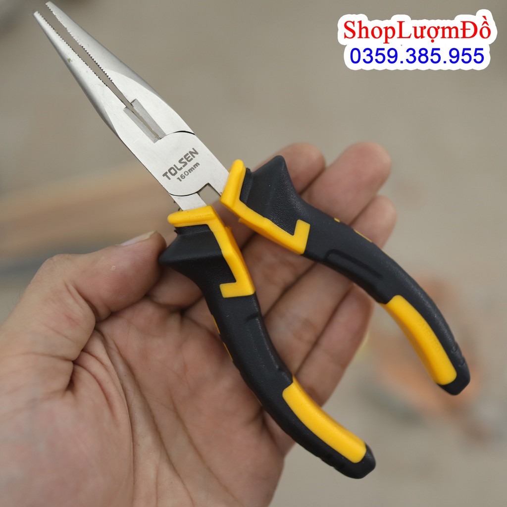 Kìm kềm cắt mỏ nhọn 6 inch 160mm TOLSEN 10006